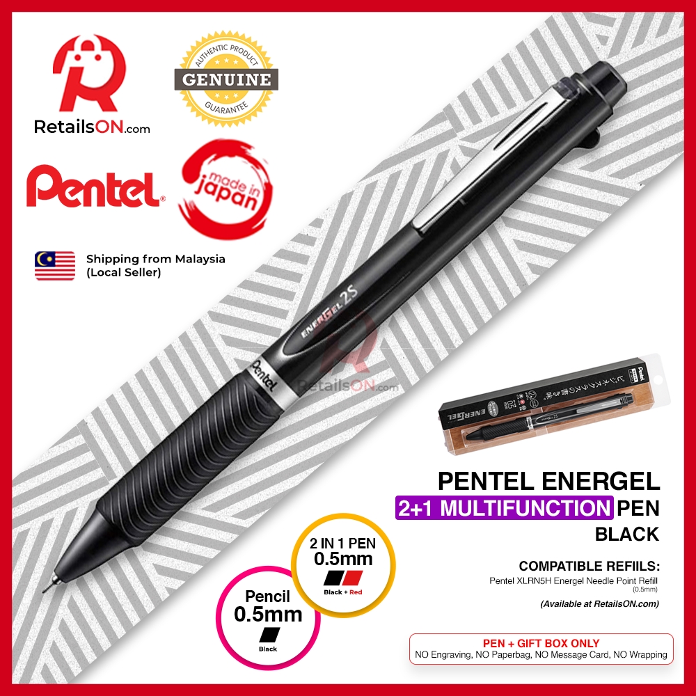 Pentel Energel Multifunction Pen (2+1) Black Gel Pen
