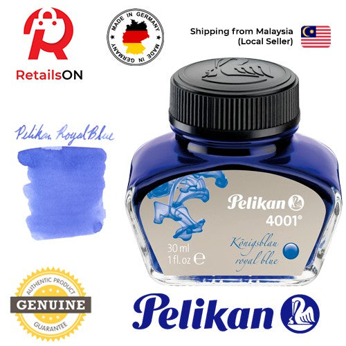 Pelikan 4001 30ml Ink Bottle - Royal Blue / Fountain Pen Ink Bottle 1pc  (ORIGINAL)