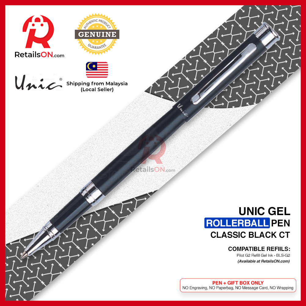 Pilot Unic Classic Rollerball Pen Black CT (2321R) using Pilot
