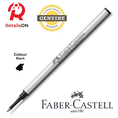 Faber-Castell Refill Rollerball - Black / Rollerball Pen Refill 1pc Black (ORIGINAL) - RetailsON.com (Premium Retail Collections)