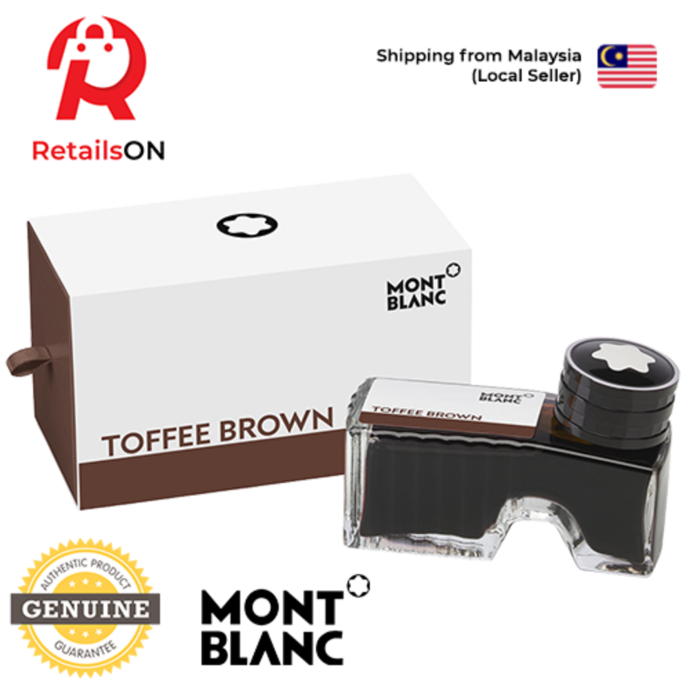 Montblanc Ink Bottle 60ml - Toffee Brown / Fountain Pen Ink Bottle (ORIGINAL) - RetailsON.com (Premium Retail Collections)