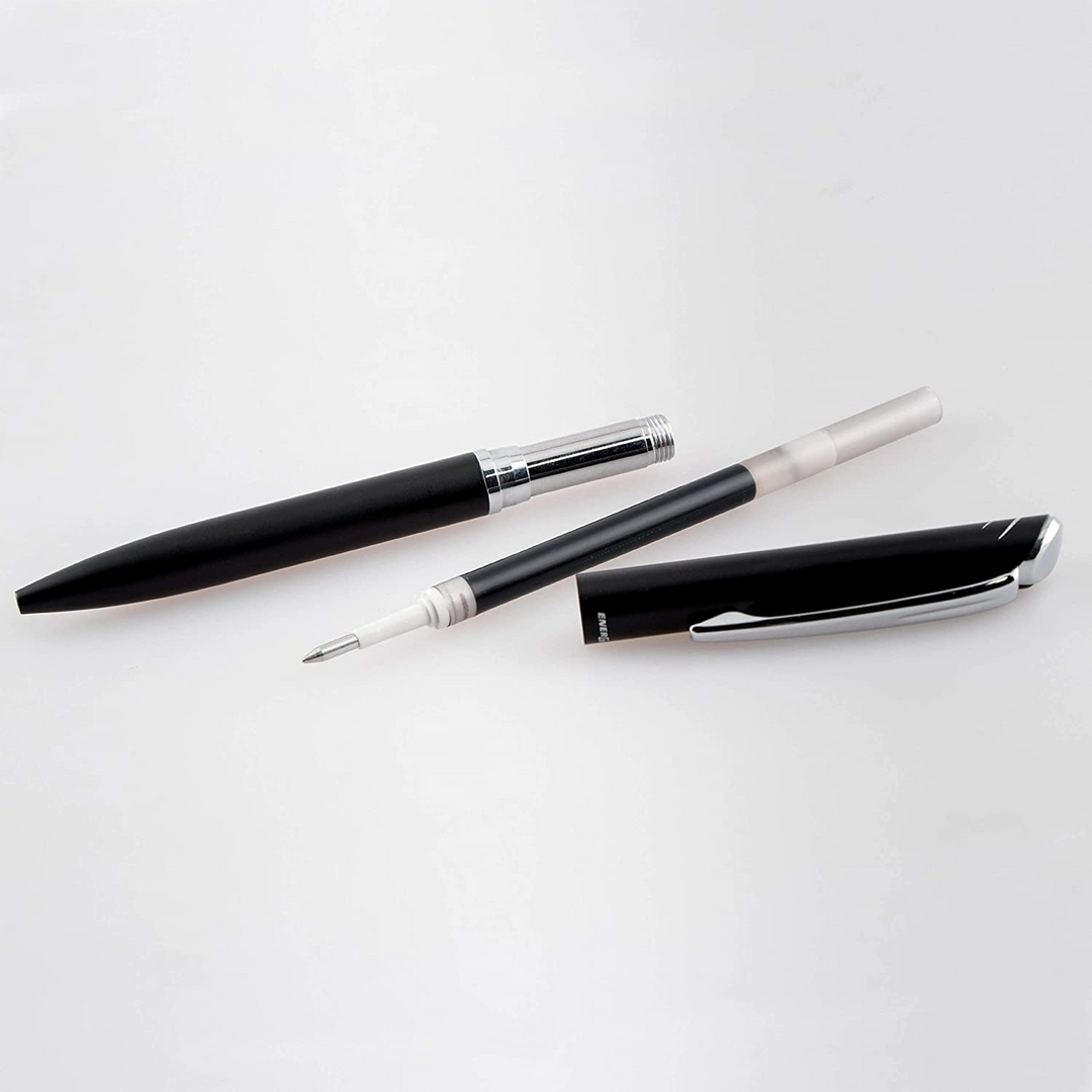 Pentel Sterling Energel Capless Rollerball Pen - Black CT / BL2007 - Energel LR7 refill [RetailsON]
