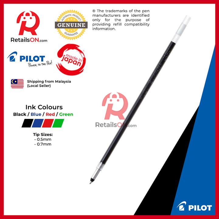 Pilot Pen Acroball Multifunction Ballpen Refill - for Dr Grip Acro ball Multi pen BVRF [ORIGINAL]