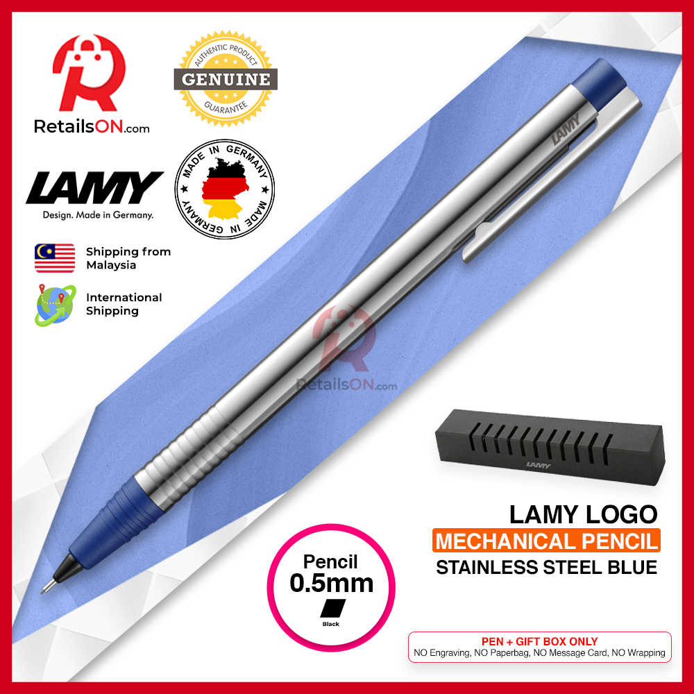 Lamy Logo Mechanical Pencil - Steel Blue 0.5mm / {ORIGINAL, Made in Germany} / [RetailsON]
