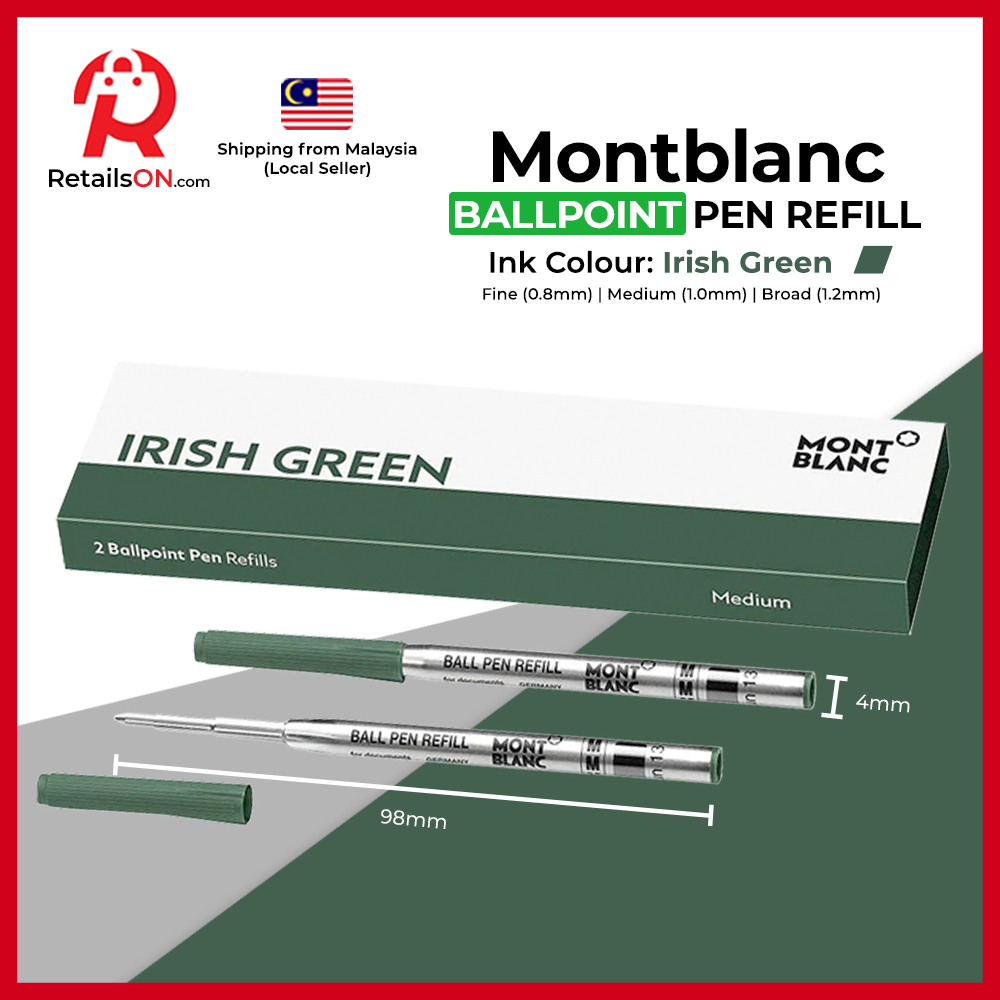 Montblanc Ballpoint Refill (2 Per Pack) - Irish Green