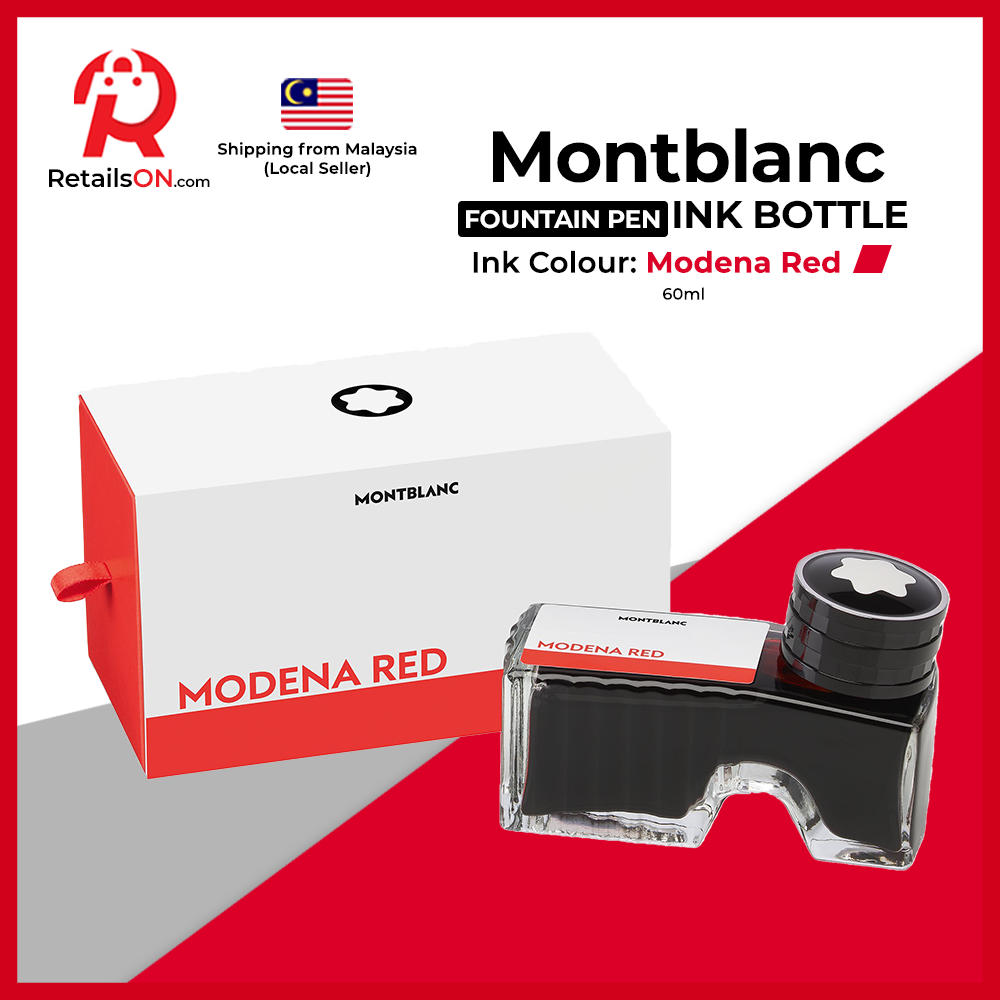 Montblanc Ink Bottle 60ml - Modena Red / Fountain Pen Ink Bottle