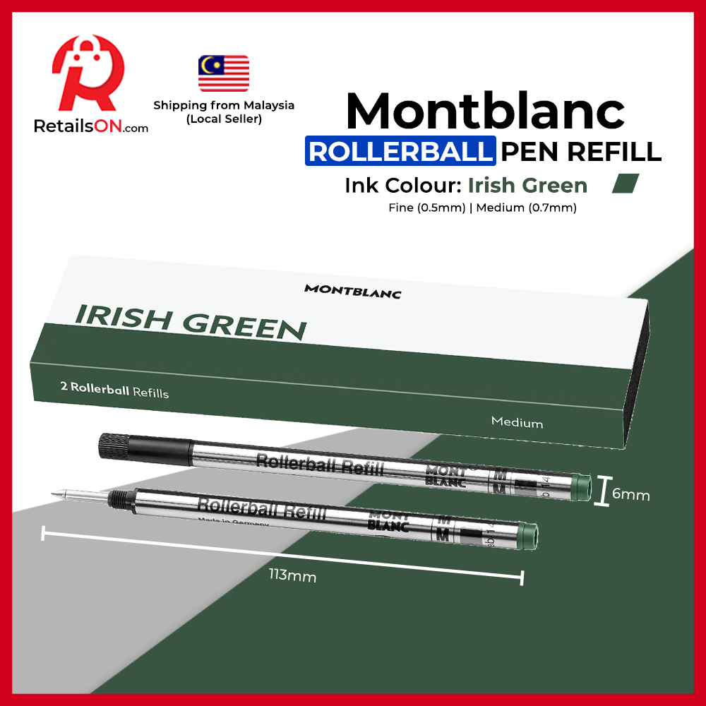 Montblanc Rollerball Refill (2 Per Pack) - Irish Green