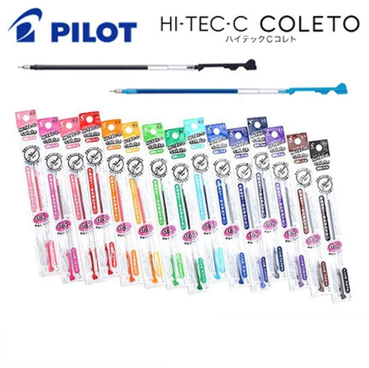Pilot Hi-Tec-C Coleto Multi Color Gel Pen Refill 0.4mm/0.5mm - Multi Colours / [LHKRF]