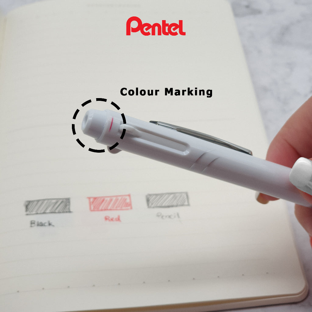 Pentel Energel Multifunction Pen (2+1) - 0.5mm - Black / 2 Gel Pen + 1 Pencil / {ORIGINAL} / [RetailsON]