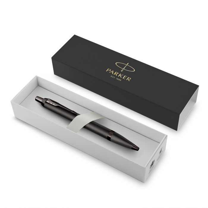 Parker IM Ballpoint Pen - Bronze Grey Titanium Monochrome (with Black - Medium (M) Refill) / {ORIGINAL} / [RetailsON]