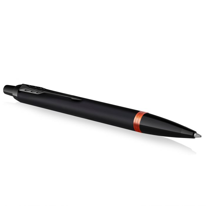 Parker IM Ballpoint Pen - Vibrant Rings - Flame Orange (with Black - Medium (M) Refill) / {ORIGINAL} / [RetailsON]
