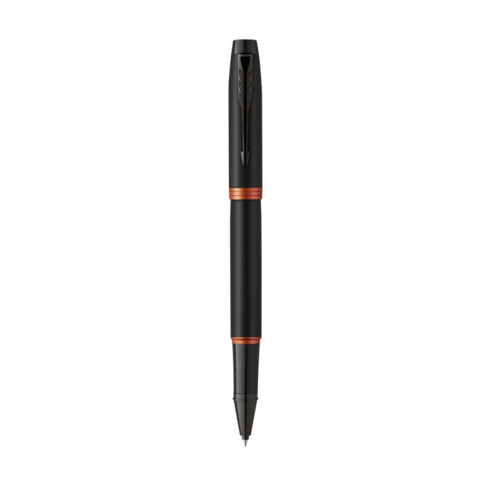 Parker IM Rollerball Pen - Vibrant Rings - Flame Orange (with Black - Medium (M) Refill) / {ORIGINAL} / [RetailsON]