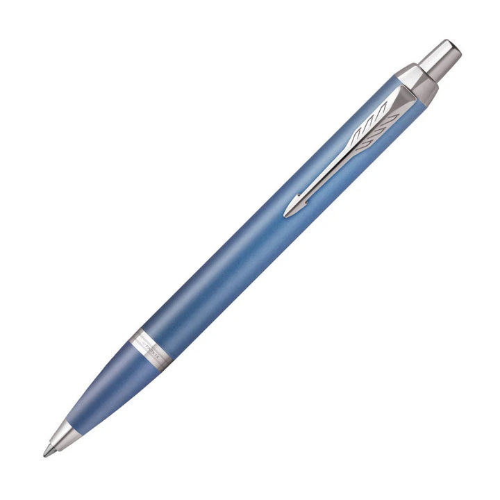 Parker IM Ballpoint Pen - Writing Rituals - Blue Chrome Trim (with Black - Medium (M) Refill) / {ORIGINAL}