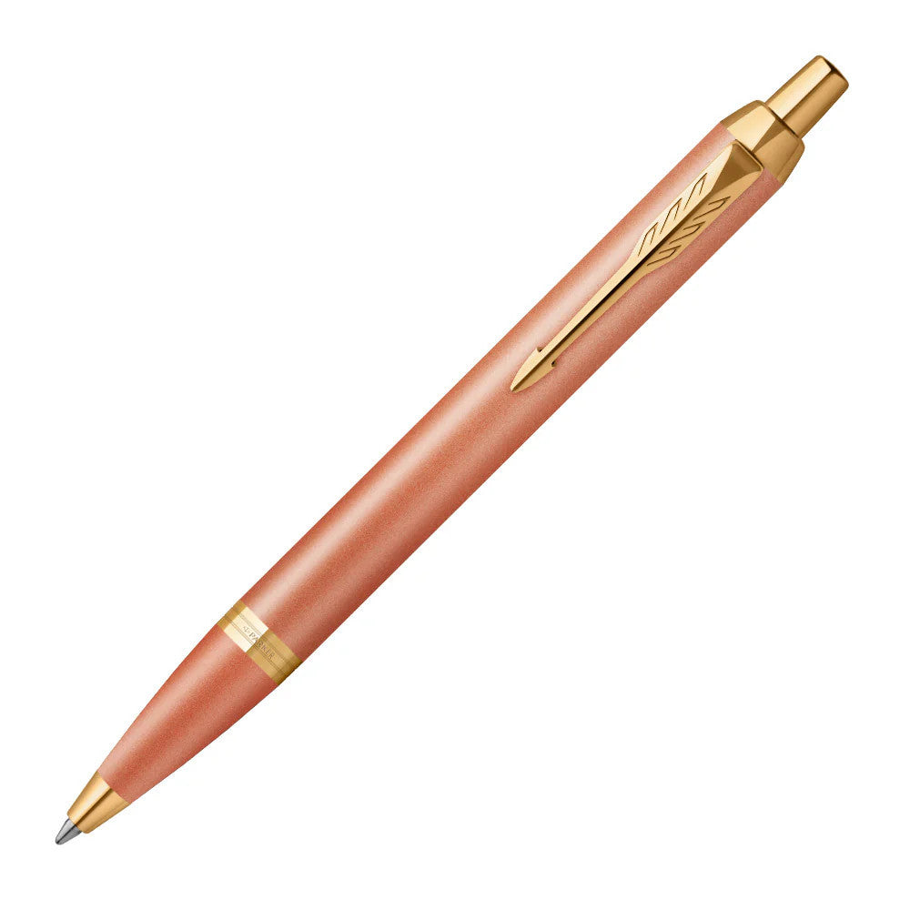 Parker IM Ballpoint Pen - Writing Rituals - Orange Gold Trim (with Black - Medium (M) Refill) / {ORIGINAL}