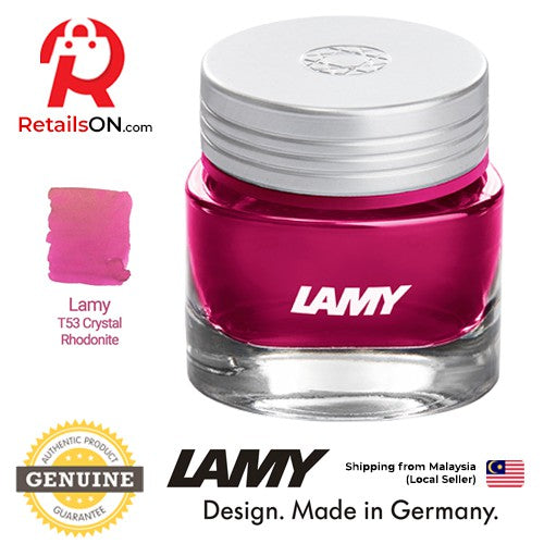 LAMY T53 Crystal Ink Bottle 30ml - Rhodonite / Fountain Pen Ink Bottle (ORIGINAL) - RetailsON.com (Premium Retail Collections)