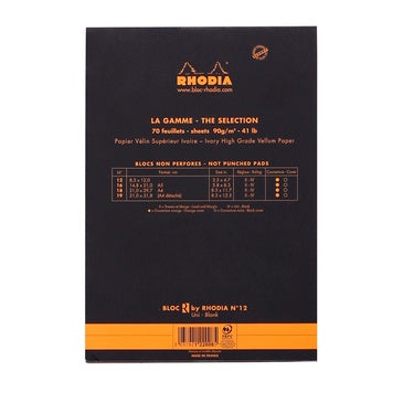 RHODIA Writing Pads - Le R Basics series No. 12 (85x120mm) - Fountain Pen Friendly Paper (ORIGINAL) | [RetailsON] - RetailsON.com (Premium Retail Collections)