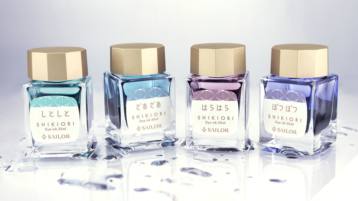 Sailor Shikiori Ink Bottle – Harahara (20ml) / Fountain Pen Ink Bottle (Sound of Rain) / (ORIGINAL) - RetailsON.com (Premium Retail Collections)