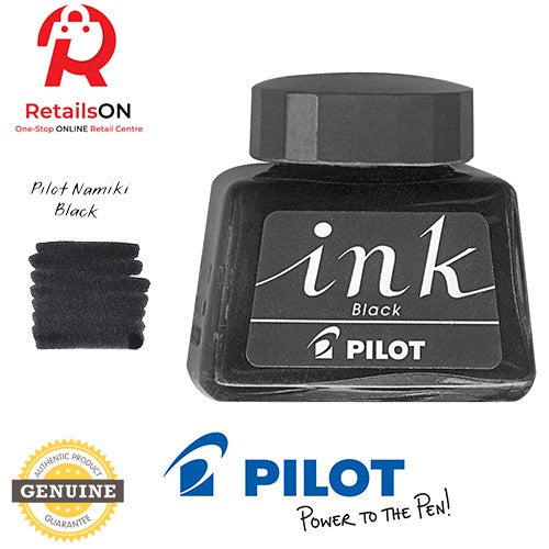 Pilot Fountain Pen Ink Bottle 30ml - Black / Namiki Fountain Pen Ink 1pc - Black (ORIGINAL) - RetailsON.com (Premium Retail Collections)