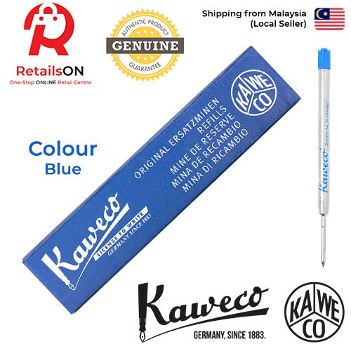 Kaweco Ceramic Gel Ink G2 Rollerball Pen Refill - Blue | Standard Parker Style G2 Refill 1pc (ORIGINAL) - RetailsON.com (Premium Retail Collections)