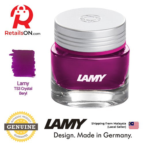 LAMY T53 Crystal Ink Bottle 30ml - Beryl / Fountain Pen Ink Bottle (ORIGINAL) - RetailsON.com (Premium Retail Collections)