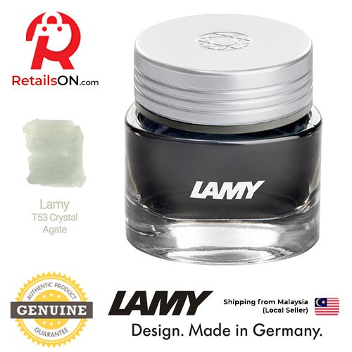 LAMY T53 Crystal Ink Bottle 30ml - Agate / Fountain Pen Ink Bottle (ORIGINAL) - RetailsON.com (Premium Retail Collections)