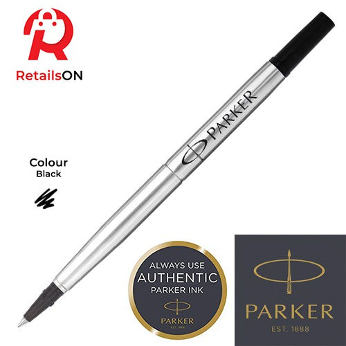 Parker QUINK Refill Rollerball - Black - Medium (M) - (ORIGINAL) / [RetailsON] - RetailsON.com (Premium Retail Collections)