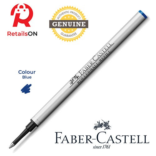 Faber-Castell Refill Rollerball - Blue / Rollerball Pen Refill 1pc Blue (ORIGINAL) - RetailsON.com (Premium Retail Collections)