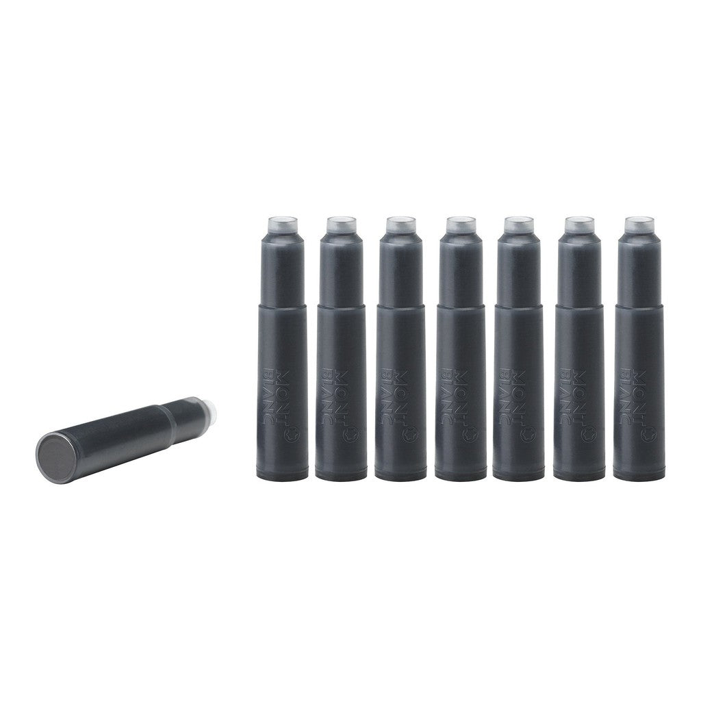 Montblanc Fountain Pen Ink Cartridges (8 Per Pack) - Mystery Black / Fountain Pen Ink Cartridge Black (ORIGINAL) - RetailsON.com (Premium Retail Collections)