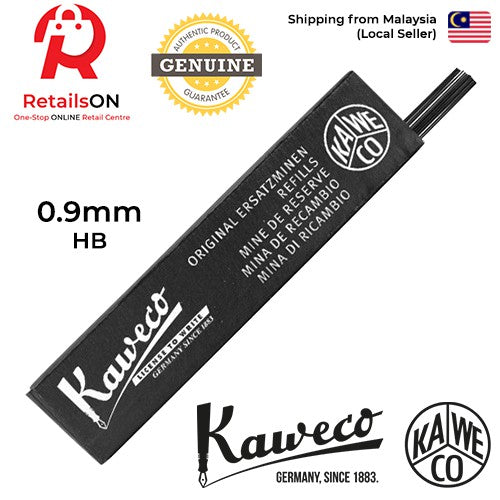 Kaweco Graphite Lead 0.9mm HB | Pencil Lead for Mechanical Pencil 0.9MM X 60MM - [1 Pack of 12pcs Lead] | (ORIGINAL) - RetailsON.com (Premium Retail Collections)