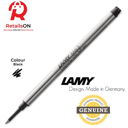 LAMY M63 Rollerball Pen Refill (M/B) - Black / Roller Ball Pen Refill 1pc Black (ORIGINAL) - RetailsON.com (Premium Retail Collections)