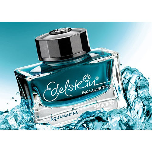 Pelikan Edelstein 50ml Ink Bottle - Aquamarine (Ink of the Year) / Fountain Pen Ink Bottle (ORIGINAL) 1pc - RetailsON.com (Premium Retail Collections)