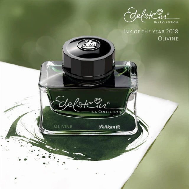 Pelikan Edelstein 50ml Ink Bottle - Olivine (Ink of the Year) / Fountain Pen Ink Bottle 1pc (ORIGINAL) - RetailsON.com (Premium Retail Collections)
