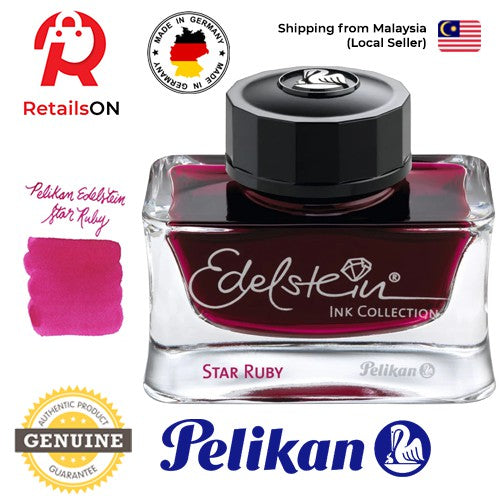 Pelikan Edelstein 50ml Ink Bottle - Star Ruby (Ink of the Year) / Fountain Pen Ink Bottle 1pc (ORIGINAL) - RetailsON.com (Premium Retail Collections)