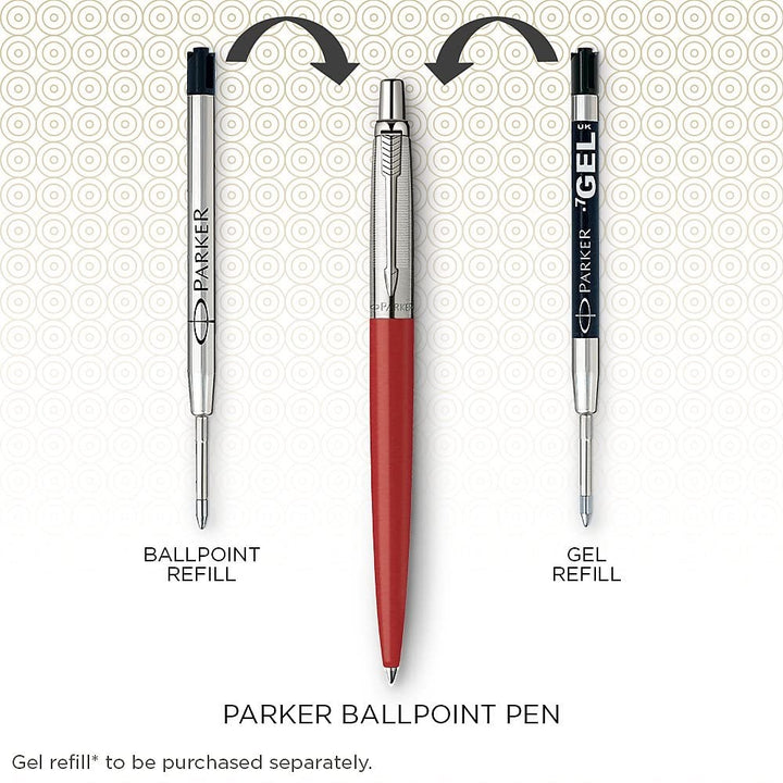 Parker Jotter XL Ballpoint Pen - Monochrome Black (with Black - Medium (M) Refill) / {ORIGINAL} / [RetailsON] - RetailsON.com (Premium Retail Collections)
