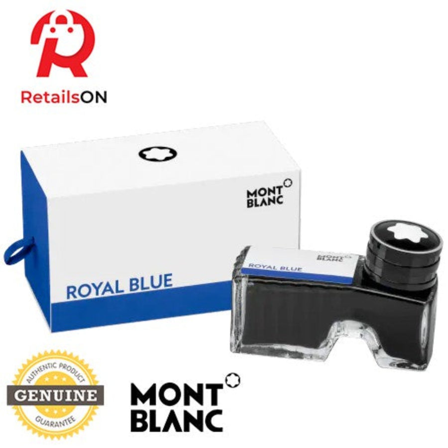Montblanc Ink Bottle 60ml - Royal Blue / Fountain Pen Ink Bottle Blue (ORIGINAL) - RetailsON.com (Premium Retail Collections)