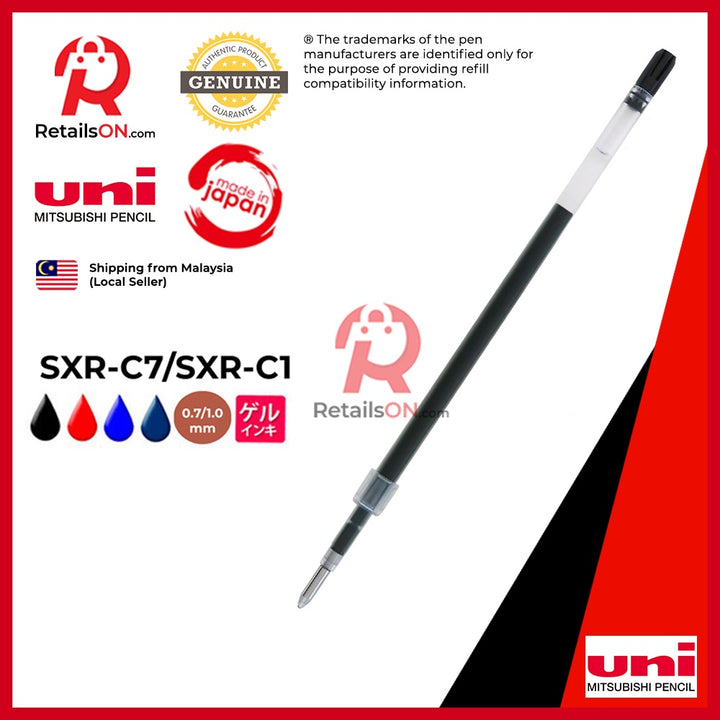 Mitsubishi Uni-ball Refill - Jetstream Hybrid Ballpoint - SXR-C7/SXR-C1 - Multi Colours (1pc) / Uniball Uni /[RetailsON] - RetailsON.com (Premium Retail Collections)