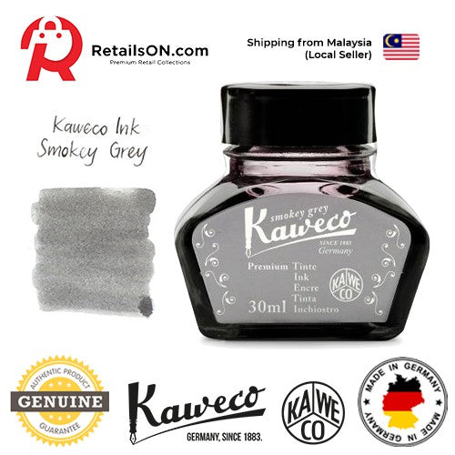 Kaweco Ink Bottle (30ml) - Smokey Grey / Fountain Pen Ink Bottle 1pc (ORIGINAL) / [RetailsON] - RetailsON.com (Premium Retail Collections)