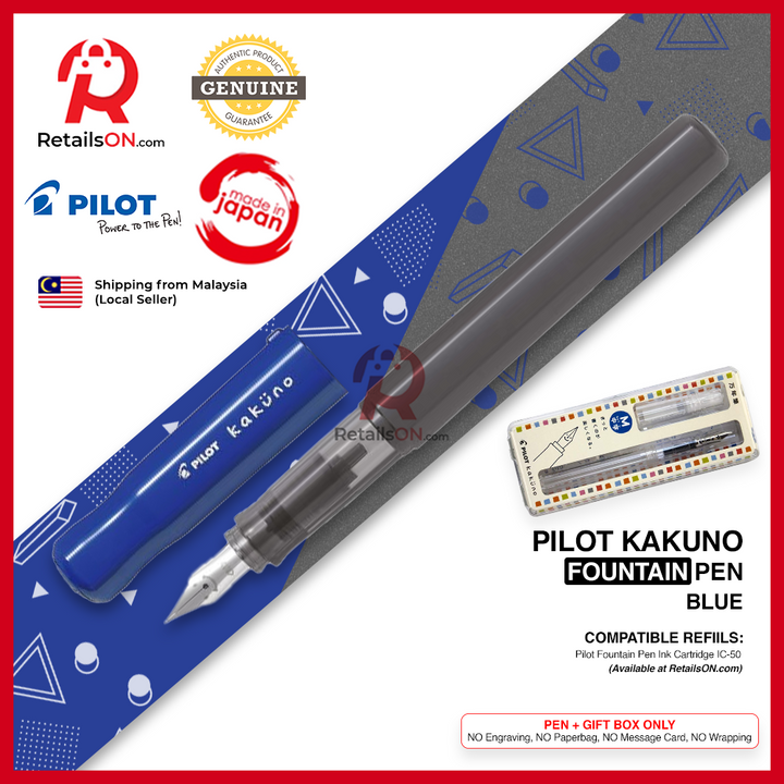 Pilot Kakuno Fountain Pen - Blue / Kaküno / {ORIGINAL} / [RetailsON] - RetailsON.com (Premium Retail Collections)