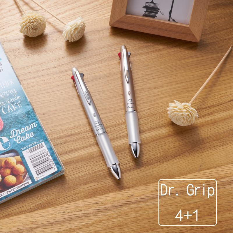 Pilot Dr. Grip Multifunction Pen with Pencil (4+1) - 0.5mm (EF) - Grey / Dr Grip / {ORIGINAL} / [RetailsON] - RetailsON.com (Premium Retail Collections)