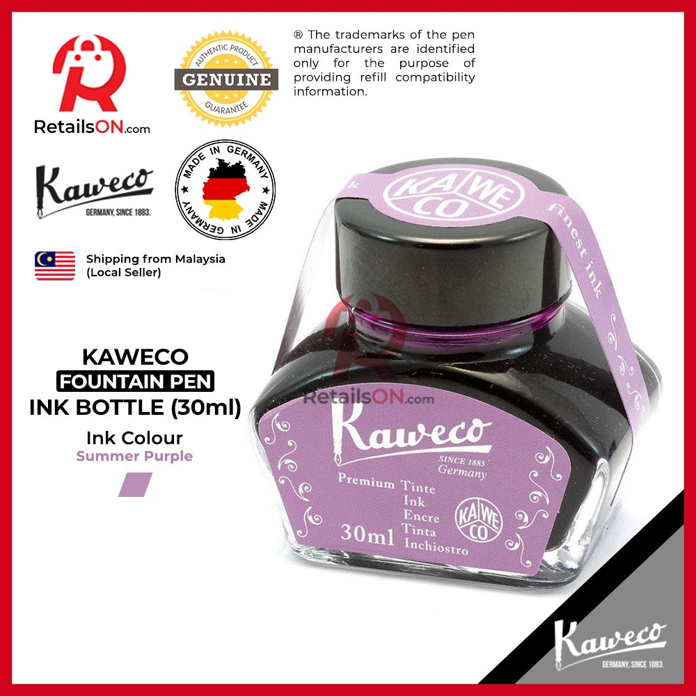 Kaweco Ink Bottle (30ml) - Summer Purple / Fountain Pen Ink Bottle 1pc (ORIGINAL) / [RetailsON] - RetailsON.com (Premium Retail Collections)