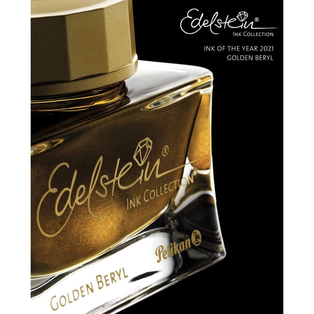 Pelikan Edelstein 50ml Ink Bottle - Golden Beryl (Ink of the Year) / Shimmering Fountain Pen Ink Bottle 1pc (ORIGINAL) - RetailsON.com (Premium Retail Collections)