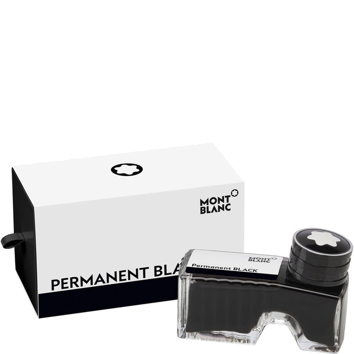 Montblanc Ink Bottle 60ml - Permanent Black / Fountain Pen Ink Bottle Pigmented Permanent Black (ORIGINAL) - RetailsON.com (Premium Retail Collections)