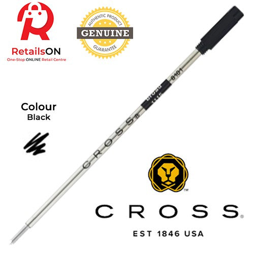 CROSS Refill Ballpoint - Black / Ball Point Pen Refill 1pc Black (ORIGINAL) - RetailsON.com (Premium Retail Collections)