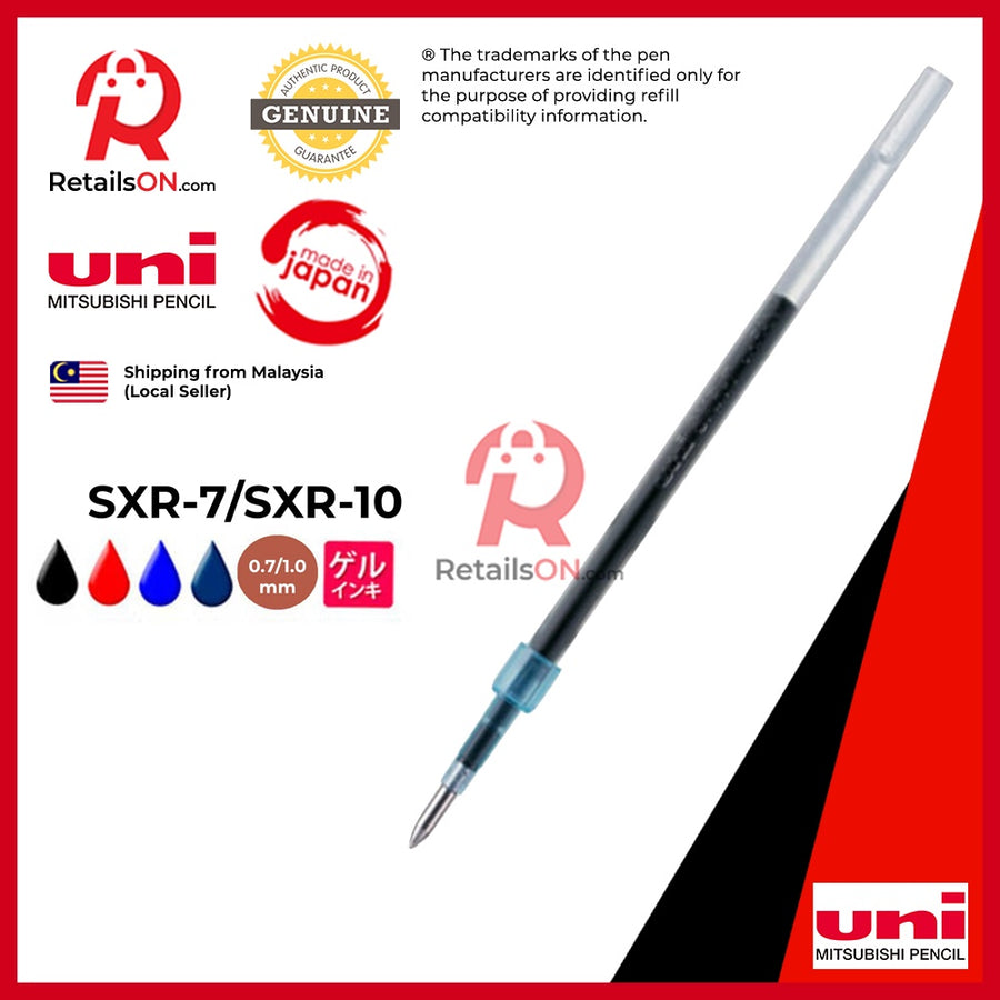 Mitsubishi Uni-ball Refill - Jetstream Hybrid Ballpoint - SXR-7/SXR-10 - Multi Colours (1pc) / Uniball Uni /[RetailsON] - RetailsON.com (Premium Retail Collections)