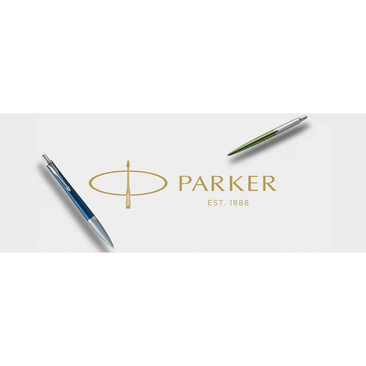 Parker Jotter Rollerball Pen - Stainless Steel Chrome Trim (with Black - Medium (M) Refill) / {ORIGINAL} / [RetailsON] - RetailsON.com (Premium Retail Collections)