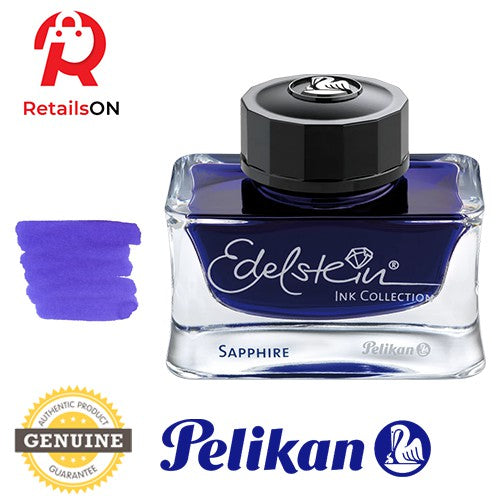 Pelikan Edelstein 50ml Ink Bottle - Sapphire / Fountain Pen Ink Bottle 1pc (ORIGINAL) - RetailsON.com (Premium Retail Collections)