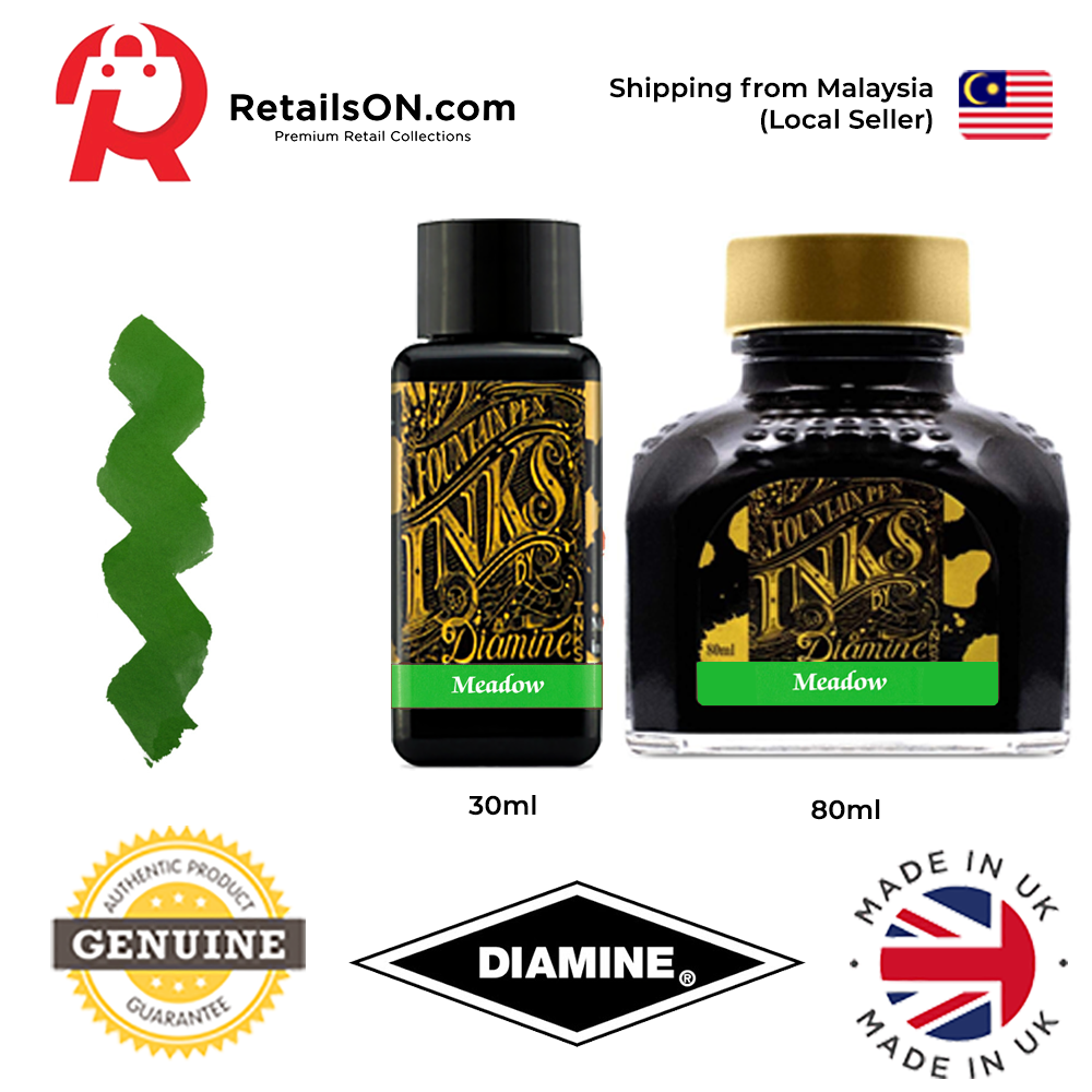 Diamine Ink Bottle (30ml / 80ml) - Meadow / Fountain Pen Ink Bottle 1pc (ORIGINAL) / [RetailsON] - RetailsON.com (Premium Retail Collections)