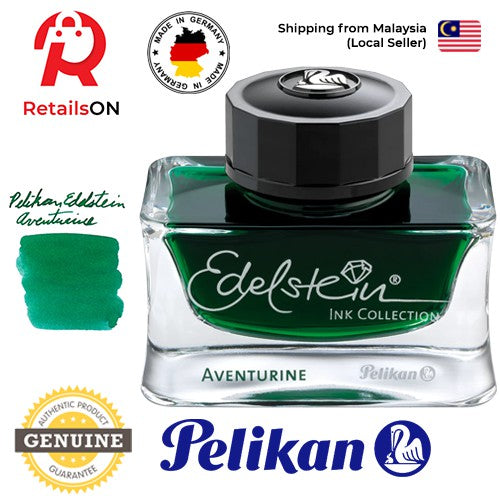 Pelikan Edelstein 50ml Ink Bottle - Aventurine / Fountain Pen Ink Bottle 1pc (ORIGINAL) - RetailsON.com (Premium Retail Collections)
