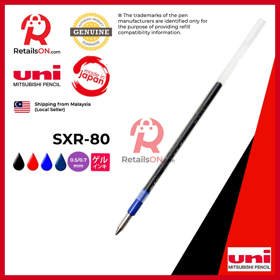 Mitsubishi Uni-ball Refill - Jetstream Hybrid Ballpoint - SXR-80 - Multi Colours (1pc) / Uniball Uni / [RetailsON] - RetailsON.com (Premium Retail Collections)