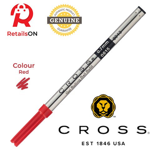 CROSS Refill Rollerball - Red / Selectip Gel Rollerball Pen Refill (ORIGINAL) - RetailsON.com (Premium Retail Collections)